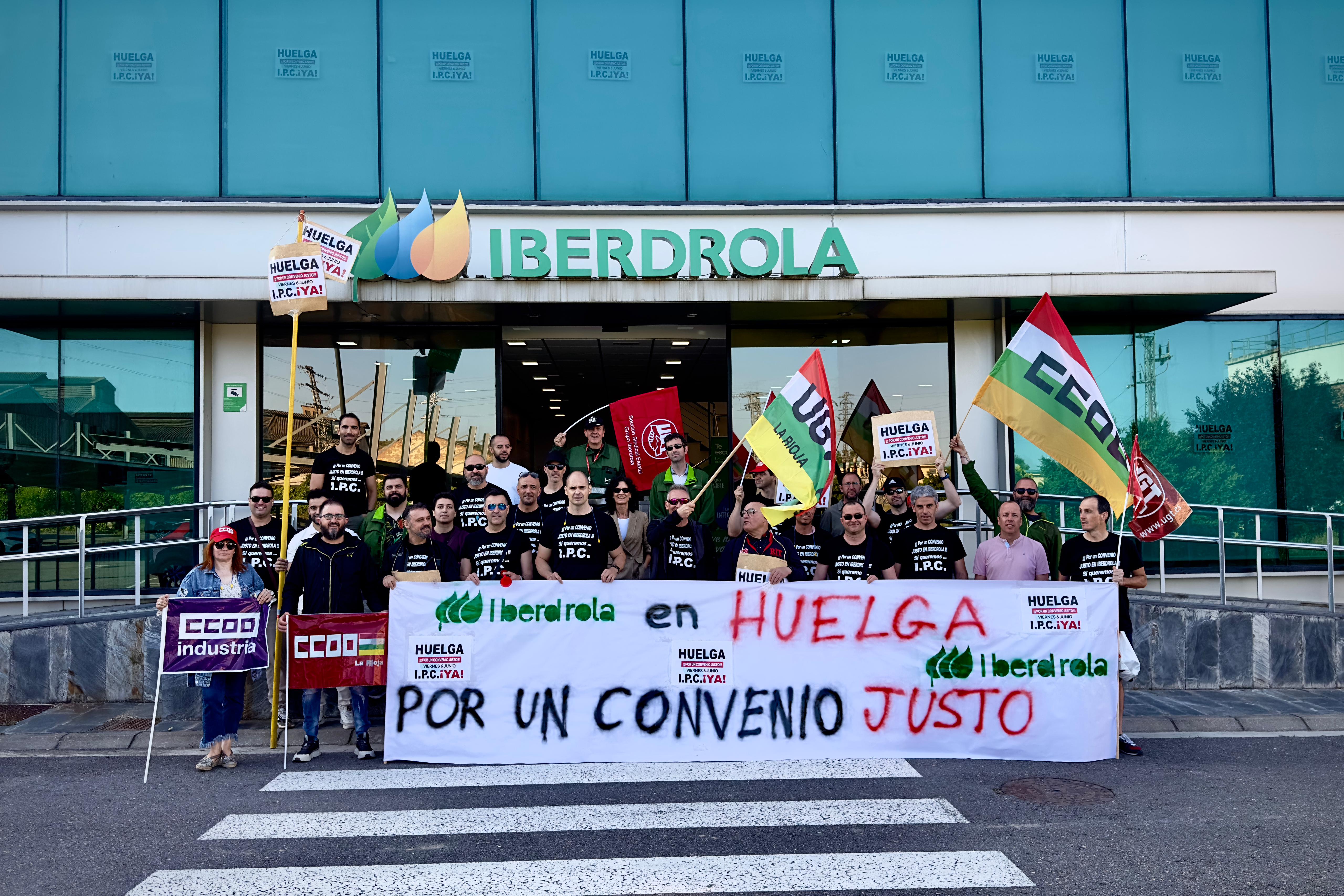 Seguimiento masivo en la huelga histórica en Iberdrola